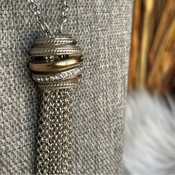 BRIGHTON | Neptune's Rings Tassel 38" - 40" Adjustable 4" Drop Pendant Necklace - Picture 8 of 14